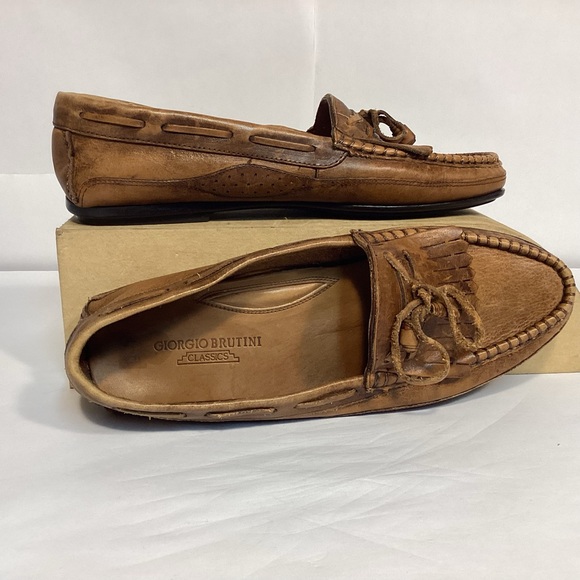 Giorgio Brutini Le Glove mens leather loafers size 9 - Picture 1 of 10